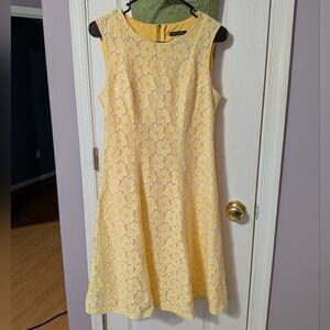 Tommy Hilfiger Yellow Floral Mini Dress